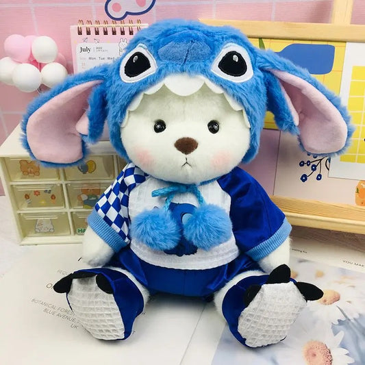 Ropa de Stich Azul de Cuddle Paws | Juguete articulado hecho a mano