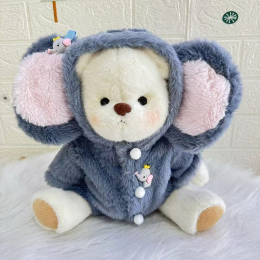 Osito Elefante de Cuddle Paws | Juguete articulado hecho a mano