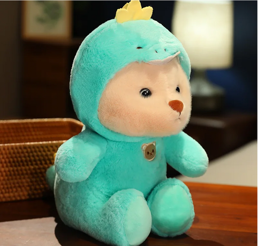 Osito DinoSnug de Cuddle Paws | Juguete articulado hecho a mano