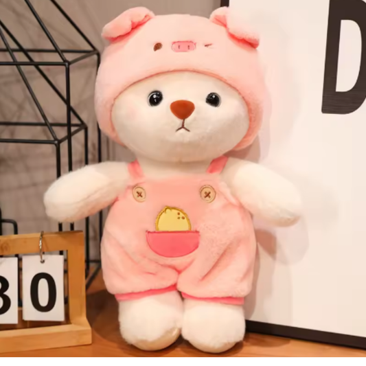 Adorable Cerdito de Cuddle Paws | Juguete articulado hecho a mano