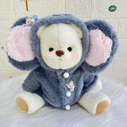Osito Elefante de Cuddle Paws | Juguete articulado hecho a mano