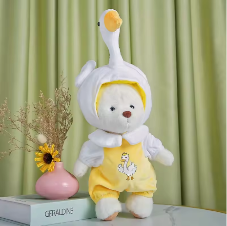 Ropa de Pato de Cuddle Paws | Juguete articulado hecho a mano