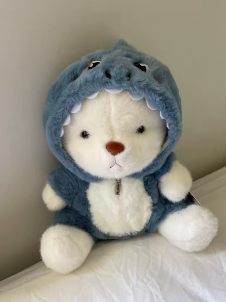 Osito Tiburon Cuddle Paws | Juguete articulado hecho a mano